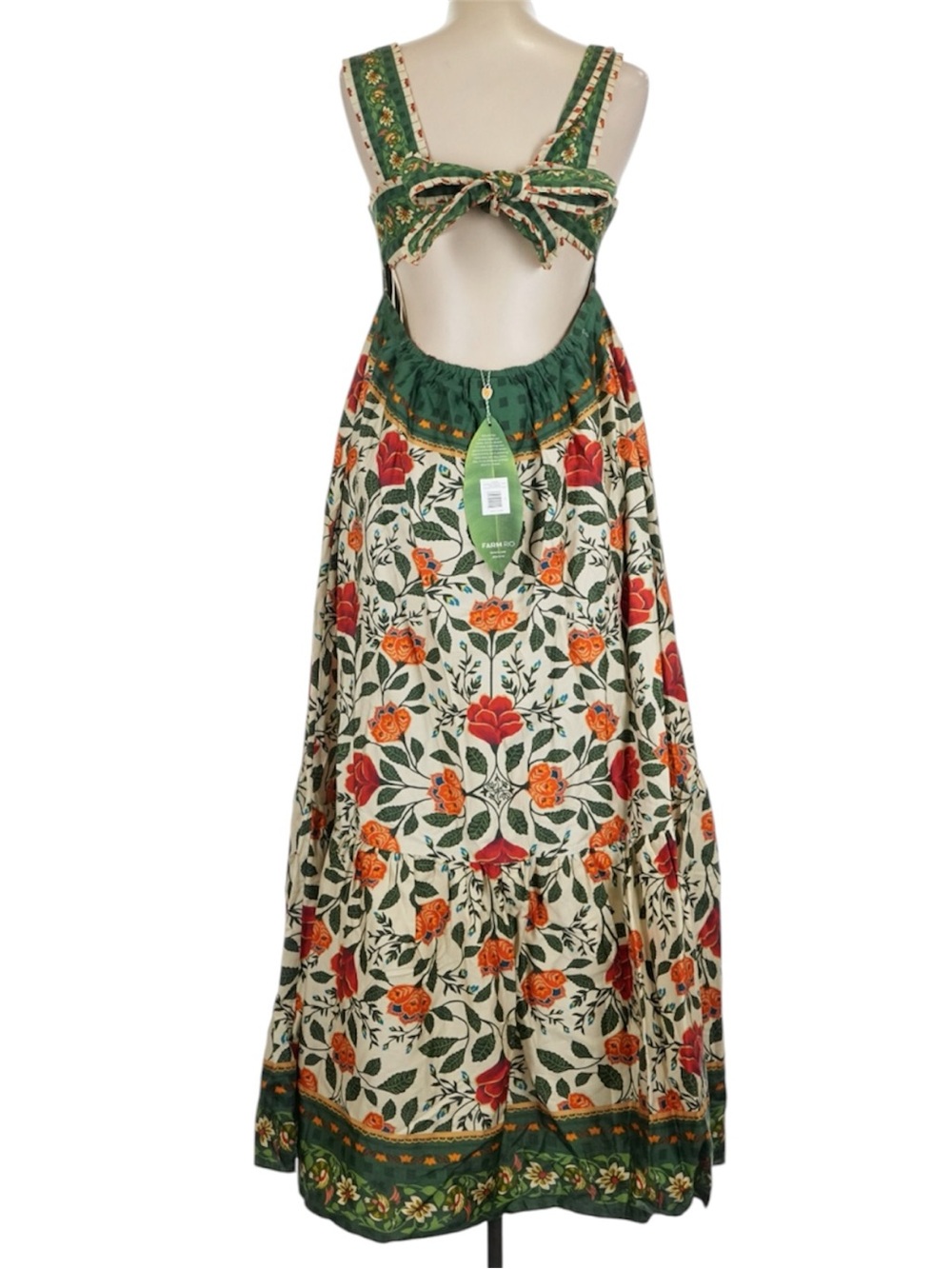 NWT FARM Rio Sand Garden Tapestry Maxi Dress Size Large - Picture 6 of 10